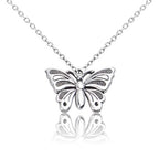 60pcs Silver Butterfly Charms Tibetan Butterfly Shape Alloy Pendants Insect Charms for DIY Necklace Bracelet Earrings Jewelry Making - style: Mixed Silver Butterfly Charms