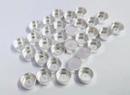925 Sterling Silver Round Shape Bezel Cups, Silver Bezel Cups, Cab Bezel, Cabochon Setting.