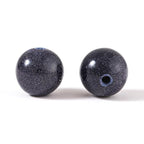 100Pcs Natural Stone 6mm BlueSand Stone Round Loose Gemstone Energy Healing Beads Hole Size 1mm DIY Smooth Beads for Bracelet Necklace Earrings Jewelry Making - color: BlueSand Stone, size: 6mm