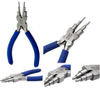 Bail Making Pliers 6 in 1 For Making Loop Rings and Jump Rings, Sizes 2mm to 9mm | Wire Looping and Forming Pliers with PVC Grip Handle - German Steel