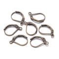 Adabele 50pcs Hypoallergenic Earring Hooks Leverback Ear Wire 17mm Long Antique Bronze Plated Brass for DIY Craft Earrings Jewelry Making CF194-4 - color: Antique Bronze, size: 17mm (50pcs)