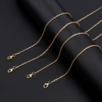 Lemonkey 24 Pack Necklace Chains Bulk,Gold Plated DIY Cable Link Chains for Jewelry Making 16 Inches - color: Gold, size: 16inch