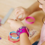 Melissa & Doug Design-Your-Own Jewelry-Making Kits - Bangles, Headbands, and Bracelets DIY Jewelry, Decorate with Stickers, Bracelet and Headband Crafting Set for Kids Ages 4+