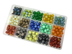 300pcs 8 mm Natural Boulder Beads & amp; Synthetic Agate Energy Stone, Loose Stone gem Fitting Hole Size 1 mm, DIY Smooth Beads Necklace Bracelet, Jewelry Making - color: 8mmNatural stone synthetic agate-A