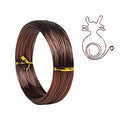 18 Gauge Aluminum Craft Wire - 165 Feet, 1mm Bendable Metal Wire for Jewelry, Sculpting, Modelling, Wreaths, Floral Making, Beading, Wire Wrapping (Bronze) - color: Bronze