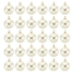 PATIKIL Pearl Charm, 100pcs Pearl Beads Faux Pearl Pendant Charm DIY for Jewelry Making Bracelets Earrings Necklace Crafts - color: Golden Beige, size: 16mm