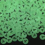 200PCS Letter Beads Glow in The Dark 4x7mm Acrylic Alphabet Letter Y Beads for Jewelry Making Bracelet - color: Y-200PCS
