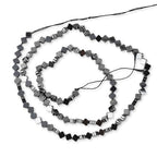 HAAMIIQII 110pcs 4mm Natural Black Hematite Loose Gemstone Beads Flat Clover Shape Spacer Stone Beads for Jewelry Making DIY Bracelets Necklaces Crafting - color: Clover Shape, size: 4mm