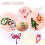 Malynme 4200Pcs Pony Beads, 28 Colors Rainbow Kandi Beads for Hair Braiding, Plastic Pony Beads Bulk for Bracelets Making, DIY Crafts