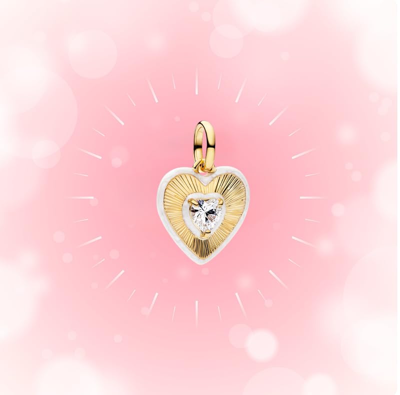 Mother Heart Charms for Bracelets Love Mom Flowers Charm Jewellery for Women - style: Golden Love