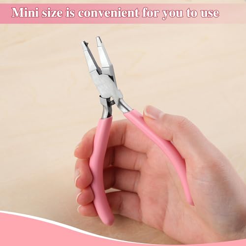 Mini Split Ring Pliers for Jewelry Making 5 Inches Ring Opening Pliers Small Split Ring Opener Tool Precision Jewelry Making Tools for Split Ring Key Chain Crafting Jump Ring Opener - style: Split Ring Pliers