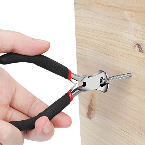 End Cutting Pliers for Jewelry Making, Nail Puller Tool for Carpenter, End Nippers for Zipper Install Stops, Wire Cutting - style: Zipper Install Pliers