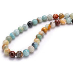 BEADIA Natural Amazonite Jade Stone Round Loose Semi Gemstone Beads for Jewelry Making 8MM 44PCS - color: Amazonite Jade, size: 8mm