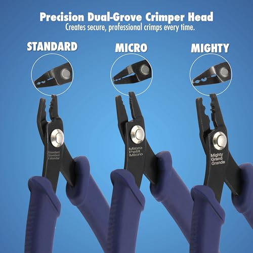 Beadalon Crimp Tool Standard - Fits #1-3, Crimp Tubes #2-3, Blue Speckle, 5.25 in / 13.3 cm - color: Blue Speckle, size: Standard