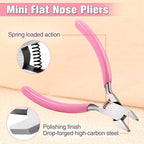 4.4" Mini Short Flat Nose Pliers for Jewelry Making Small Duck Billed Pliers Smooth Jaws Flat Plier Wire Straightener Jewelry Making Tools for Wire Bending Straightening Craft DIY Supplies - style: Short Flat Nose Pliers