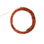Faceted Natural Red Agate 2-3mm Cube Square Loose Beads Gemstone Small Loose Beads Healing Crystal Energy Stone for DIY Jewelry Making 15" - color: Red Agate