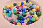 Rondelle Beads for Jewelry Making 5x8mm Natural Stone Beads 1 Strand 15.5inch Lentil Spacer Beads Rondelle Gemstone Bead Semi-Precious Stone Bead for Bracelet Necklace Crafts Mix Colors - color: Rondelle Stone Beads Mix