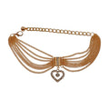 TrendyFashionJewelry Women Boot Bracelet Chains Gold Bling Metal Heart Love Western Fashion Anklet Shoe Charm Made In USA BC173