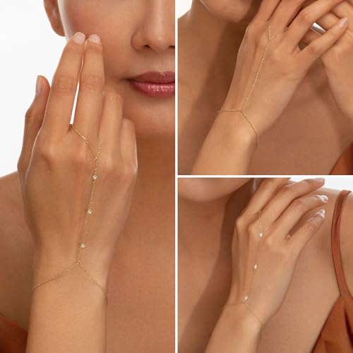 adoyi Gold Bracelets for Women, 14K Gold Plated Stackable Bracelet Stack Set Adjustable Charm Paperclip Chain Cuban Link Layered Waterproof Jewelry Sets Gifts for Womens - color: Gold Style C