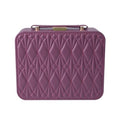 Travel Jewelry Case Organizer, Large Travel Jewelry Organizer, Travel Jewelry Box and Portable Travel Jewelry Case, Burgundy Red - color: Exquisite Wine Red