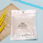 Bala&Fillic White Color 4mm Seed Beads About 1200pcs/100Grams in Bag, 6/0 Glass Craft Beads for Making Bracelet and Necklace (White) - color: White -4mm