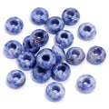 20Pcs Natural Blue Sodalite Large Hole Beads, 8x14mm Rondelle Gemstone Spacer Beads 6mm Big Hole for Jewelry Making, Beading Bracelets, Macrame & Hair Braiding - color: Blue Sodalite