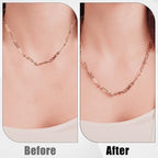 200Pcs Necklace Chain Extender for Jewelry Making 5cm Tail Extender Chain Silver and Gold Extension Tails Removable Stainless Steel Extension Chains for Necklace, Bracelet, Key Chains, Anklets