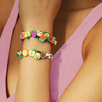 200pcs Fruit Polymer Clay Beads, Mixed Fruits Charm Spacer Beads for DIY Bracelet Necklace Jewelry Making - color: Fruit
