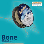 Soft Flex 21 Strand Beading Wire - Fine 0.14 Diameter - 30 Feet Design Wire - style: Bone Nylon