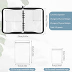 Jewelry Storage Book Set Transparent Travel Jewelry Organizer with Anti-Oxidation Pocket Traveling Necklace Earring Organizer for Ring, Bracelets, Postcard(120 Grids +75 Thicken PVC Zipper Bags)