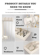 Bracelet and Necklace Holder,Velvet Jewelry Necklace Display Organizer Stand,bracelet Holder for Selling,Bracelet and Necklace Storage Tree (Style 2（Beige）) - style: Style 2（Beige）