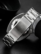 watchdives Watch Buckle 16mm/18mm/20mm/22mm Fold Safety Milled Clasp Replacement Stainless Steel Watchband Clasp (Silver, 16mm) - color: Silver, size: 16mm