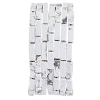 Natural White Turquoise Rectangle Tube Beads 4x13mm 38cm/str Loose Semi Gemstone Stone Beads for Making Bracelets Necklace Earrings - color: White Turquoise, size: 4x13mm Rectangle