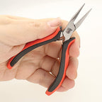 The Beadsmith Chain Nose Pliers – Fine Tips – 5 inches (127mm) – Ergonomic Handle with Double Leaf Springs – Jewelry Making Tool for Creating Bracelets, Earrings and Necklaces - size: Chain Nose - 5"