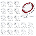 20 Pcs Acrylic Bracelet Display, Clear Bracelet Display Stand, Bracelet Display Stand For Vendors, Bracelet Holder Bangles Organizer For Store, Showcase And Home Storage