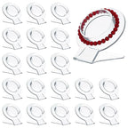 20 Pcs Acrylic Bracelet Display, Clear Bracelet Display Stand, Bracelet Display Stand For Vendors, Bracelet Holder Bangles Organizer For Store, Showcase And Home Storage