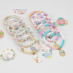 Twinfree Bohemia Beaded Bracelet for Women, Polymer Clay Stretch Bracelets - color: color 40