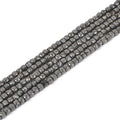 Natural Pyrite Gemstone 4mm Faceted Cube Square Loose Beads 16 Inch for DIY Jewelry Making Beads - color: Pyrite