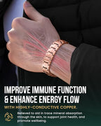 MagnetRX® Magnetic Copper Bracelet for Men — EllipseMAX 5X Strength 5,000 Gauss Magnets — Designed in USA & Patent Pending — Premium Mens Copper Bracelet with Adjustable Length - color: 5x Strength - EllipseMAX (5,000 Gauss)