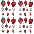 Sailanzi 40pcs Alloy enamel strawberry series Pendant Jewelry Making DIY Keychain Earrings Pendant Various Design Charms for Jewelry Making Bracelets Necklace (SN665) - color: SN665