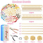 526Pcs Charms Lip Gloss Keychain Making Kit, DIY Keychain Supplies with 200 Charms, 28 Clasps, Jump Rings, Chain, Jewelry Plier, Hole Punch, Bag Charm Kit, Jewelry Making Kit for Crafting Keychains - color: Gold-526Pcs Kit