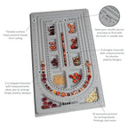 The Beadsmith Bead Board, Grey Flocked, 3 U-Shape and 3 Straight Channels, 10 x 18.5 inches, Design Boards for Creating Bracelets, Necklaces and Other Jewelry - size: 40" - 3 Channel