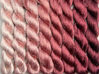 100% Nature Mulberry Handmade Embroidery Silk Thread Woven Jewelry Accessory Artificial Flowers Cross Stitch Floss DIY Sewing Kits 8 Gradient Colors 22m Each (37) - color: 37