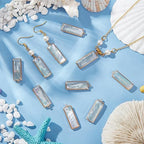 BENECREAT Abalone Shell Charms, Paua Shell Pendant Shell Charms for Jewelry Making - color: Rectangle Shell