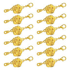 uxcell 12Pcs Jewelry Clasps, Rose Clasps Locking Closures with Lobster Clasps for Bracelet Necklace Jewelry Making, Gold - color: Gold