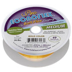 Soft Flex Econoflex Beading Wire - 49 Strand Flexible Braided - Hobby Wire for Crafting .014 Fine Diameter, 15 ft