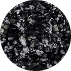 Natural Chip Stone Beads Black Rutilated Quartz 5-8mm About 400 Pieces Irregular Gemstones Healing Crystal Loose Rocks Bead Hole Drilled DIY for Bracelet Jewelry Making(5-8mm, Black Rutilated Quartz) - color: Black Rutilated Quartz