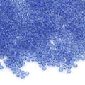 Perlin Glass Seed Beads 2mm 11/0 Round Mini Small Pony Beads 6500pcs for Making Earrings Bracelets Pendants Waist Jewelry DIY Handmade Transparent Color Kit (Blue Sapphire) - color: Blue Sapphire