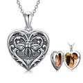 SOULMEET Personalized Silver Locket Necklace That Holds Pictures Photo Keep Someone Near to You, Memorial Custom Lockets Necklaces Letters Engraving for His Her - color: E-Bee-Black, style: Locket+Custom Photo