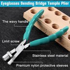 6 Inches Optical Trident Pliers Adjusting Eyeglasses Leg Eyeglass Adjustment Tools Professional Eyeglasses Adjusting Frame Bending Bridge Temple Pliers with Screwdriver and Glasses Cloth - style: Optical Trident Plier